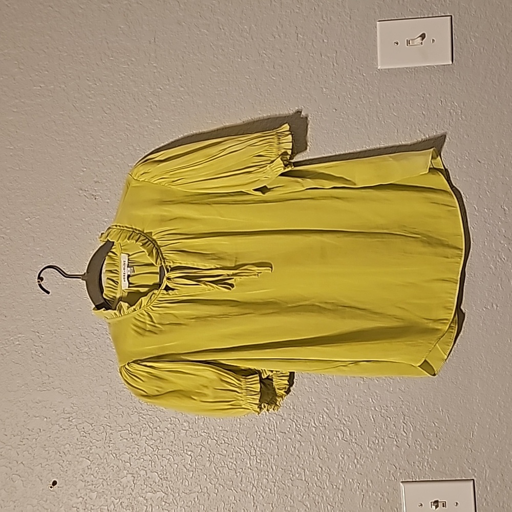Lime Medium Rose & Olive Blouse